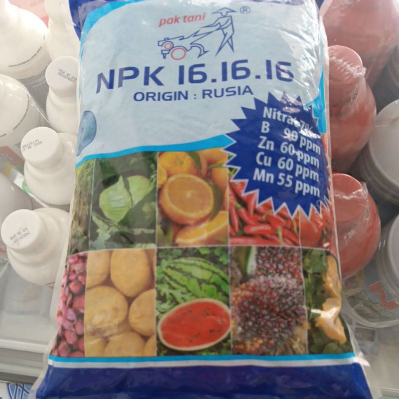 pupuk NPK 1616 pak tani kemasan pabrik 1kg