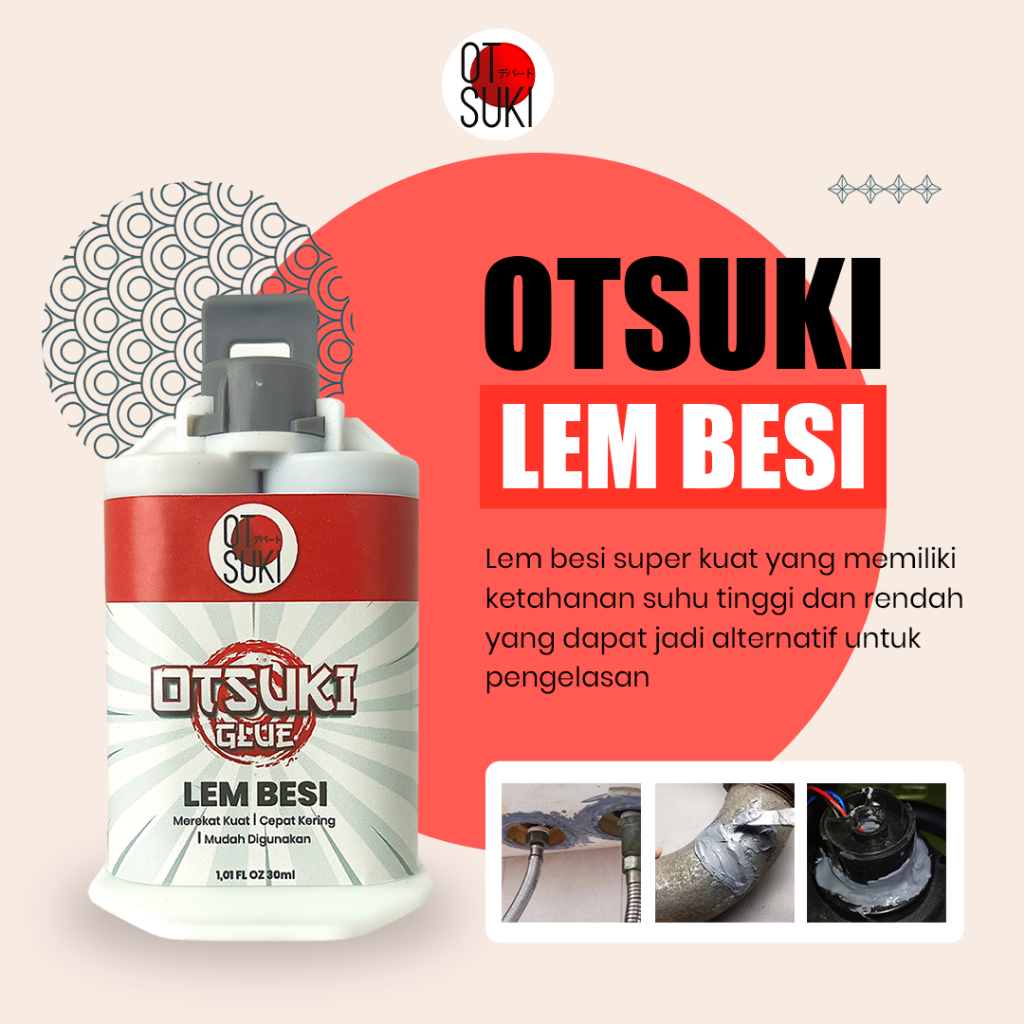 LEM besi super kuat anti panas pasta perbaikan metal