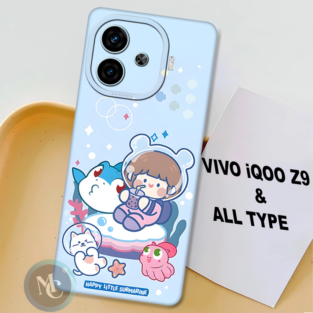 CC30/ Softcase karet lentur untuk VIvo IQOO Z9/Motif cewek/case VIvo IQOO Z9/kesing VIvo IQOO Z9/sil