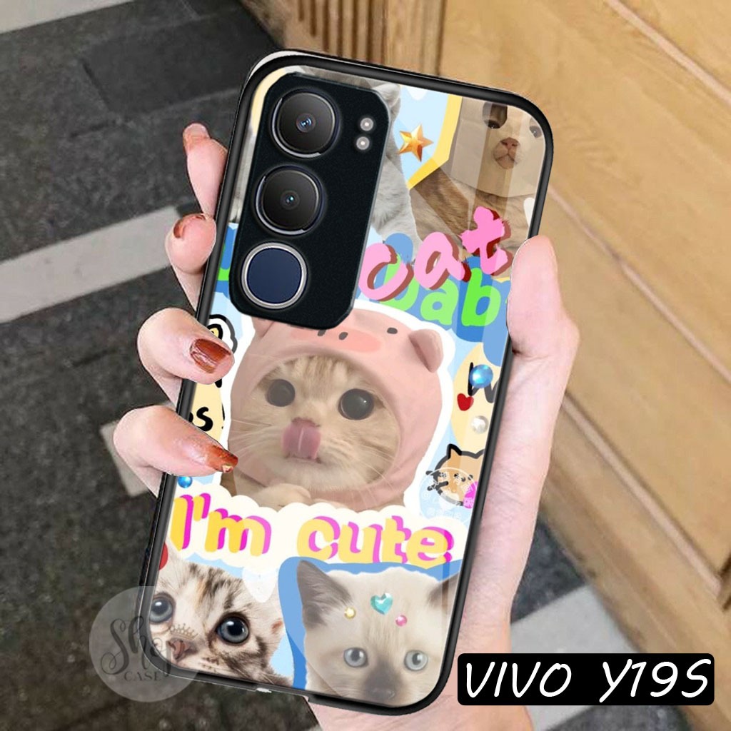 Softcase Glass Vivo y19s case glossy Vivo y19s Case Vivo y19s case Vivo y19s kesing Vivo y19s softca