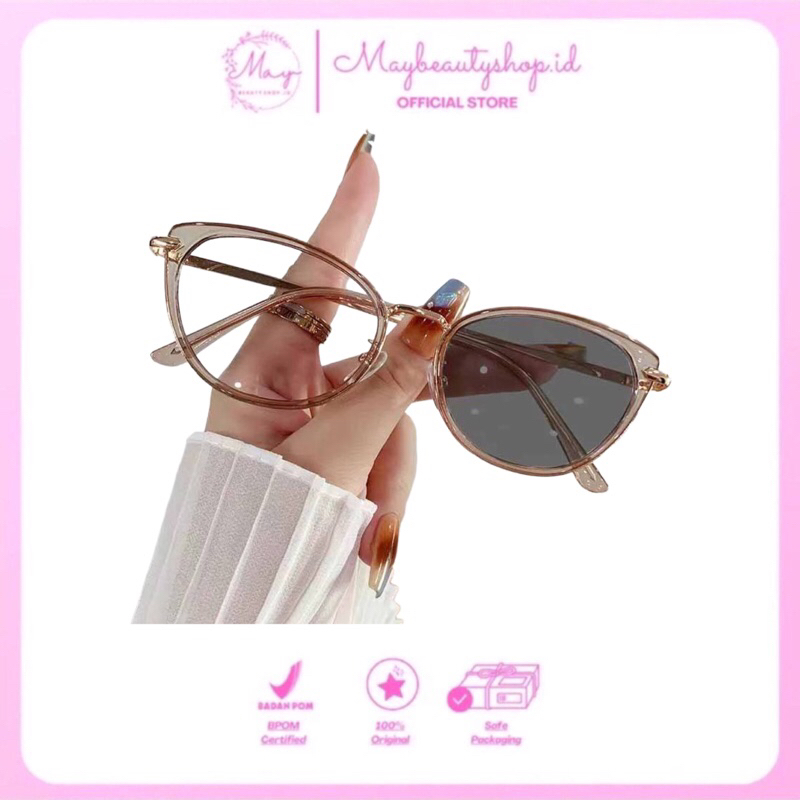 Kacamata Photocromic Wanita | Kacamata Bulat Oval