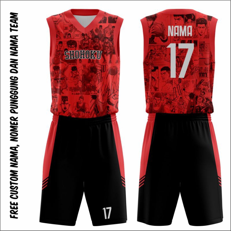 JERSEY BASKET CUSTOM FREE DESIGN FULL PRINTING