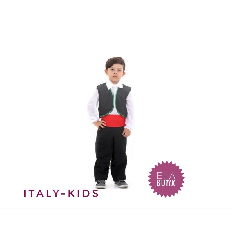 kostum italy-italya-kostum internasional-anak.