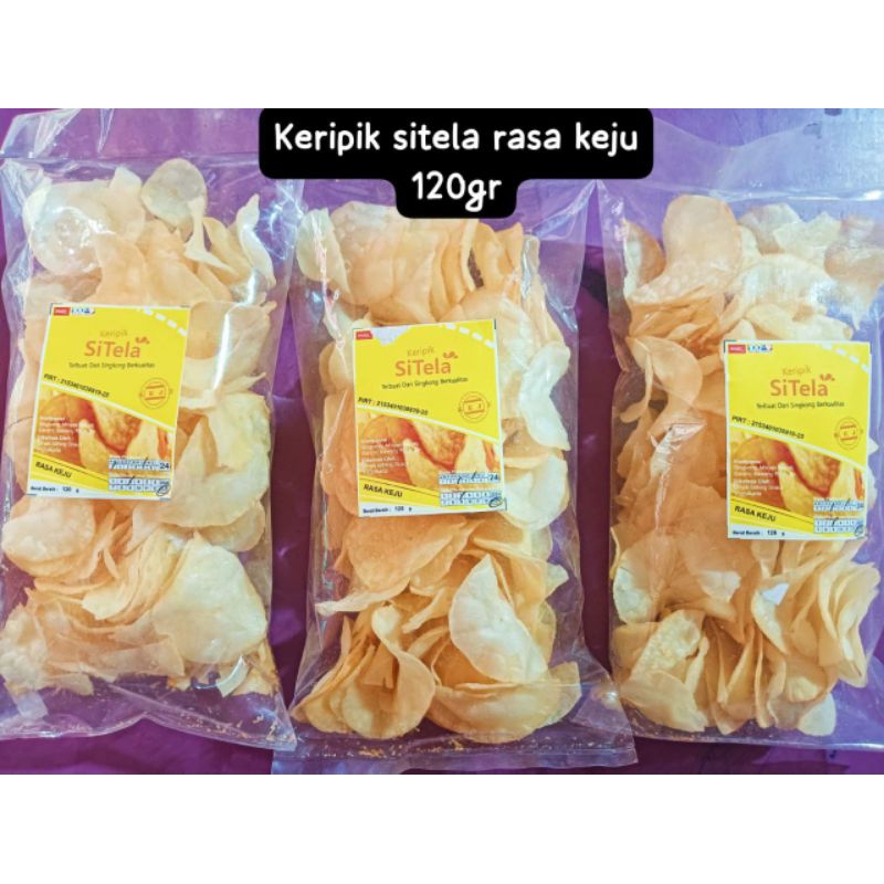 

Keripik Sitela Keripik Tela Rasa Keju 120 gram