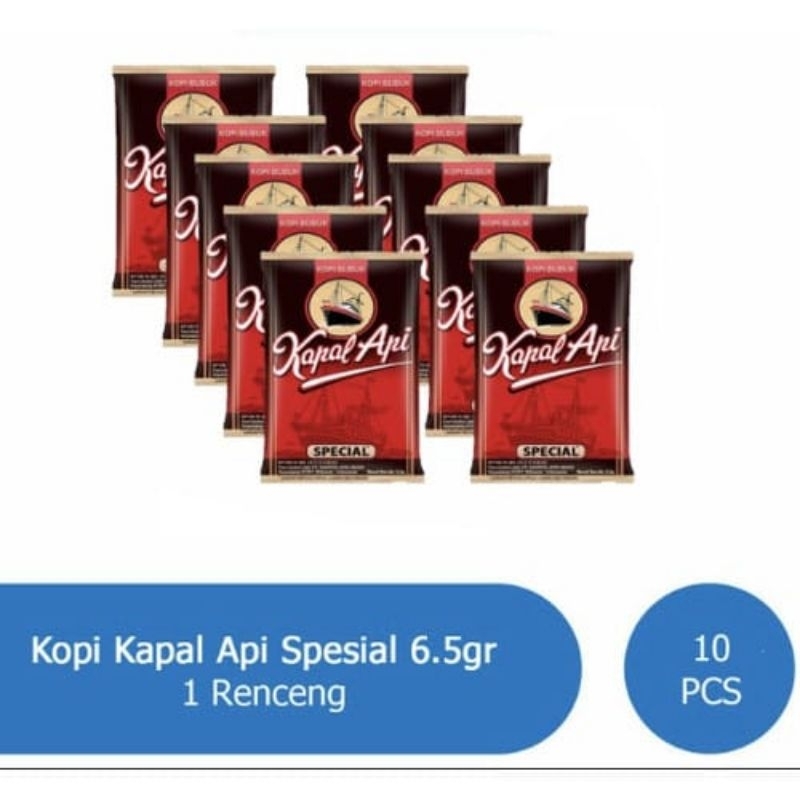 

KOPI KAPAL API KECIL RENCENG ISI 10 SACHET