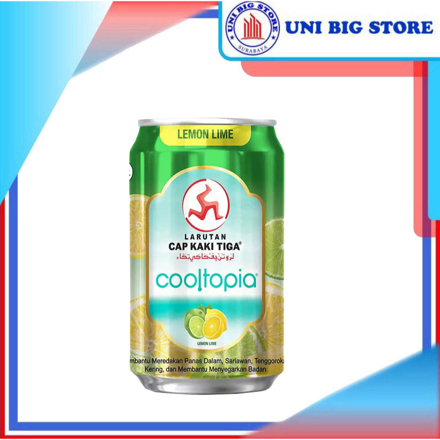 

Larutan Cap Kaki Tiga Cooltopia Lemon Lime 320 ml Kaleng