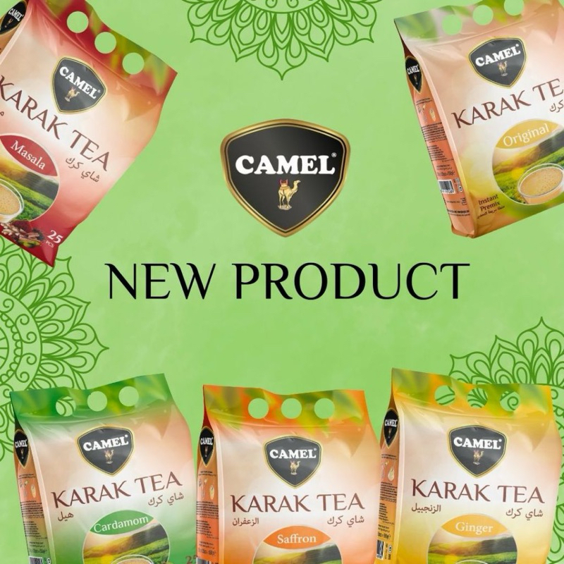 

RB Camel Instant Karak Tea 500g Minuman Instant Teh Susu Khas Turkey Karak Tea Premix Ginger Saffron