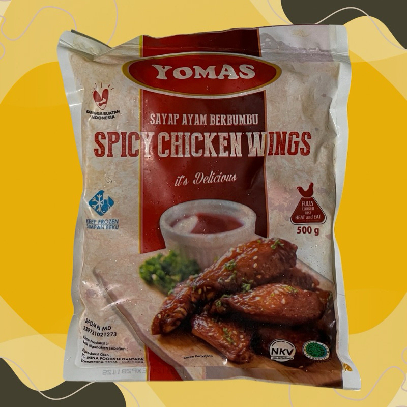 

Yomas Sayap Ayam Berbumbu Spicy Chicken Wings 500 gram