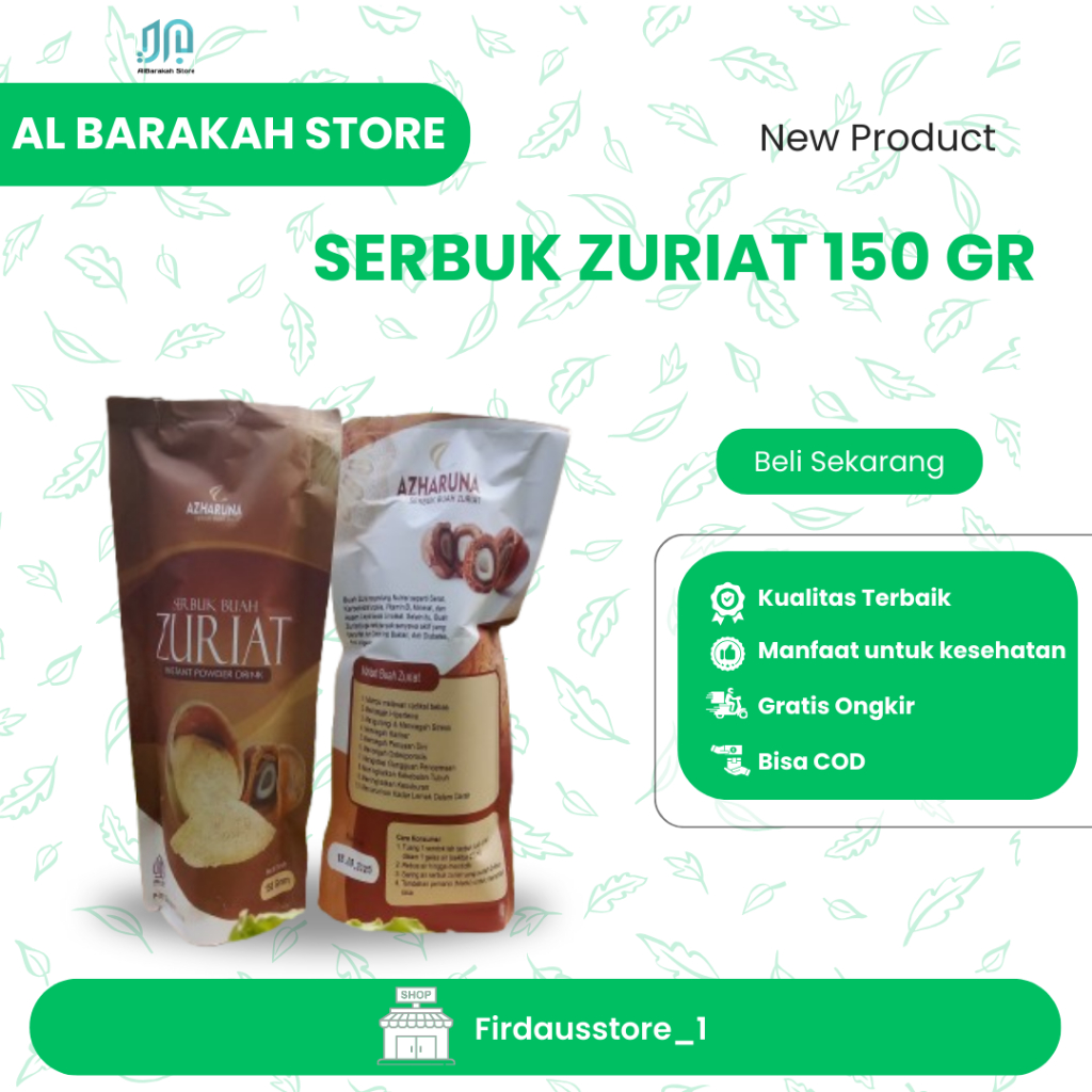 

Serbuk Halus Buah Zuriyat Serbuk Halus Doum Promil 150 Gr