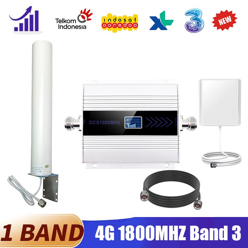 Mini Repeater HP Panggilan 2G 4G Modem 1800Mhz 4G Penguat Sinyal  Booster Sinyal  Antena Omni Kit Ka