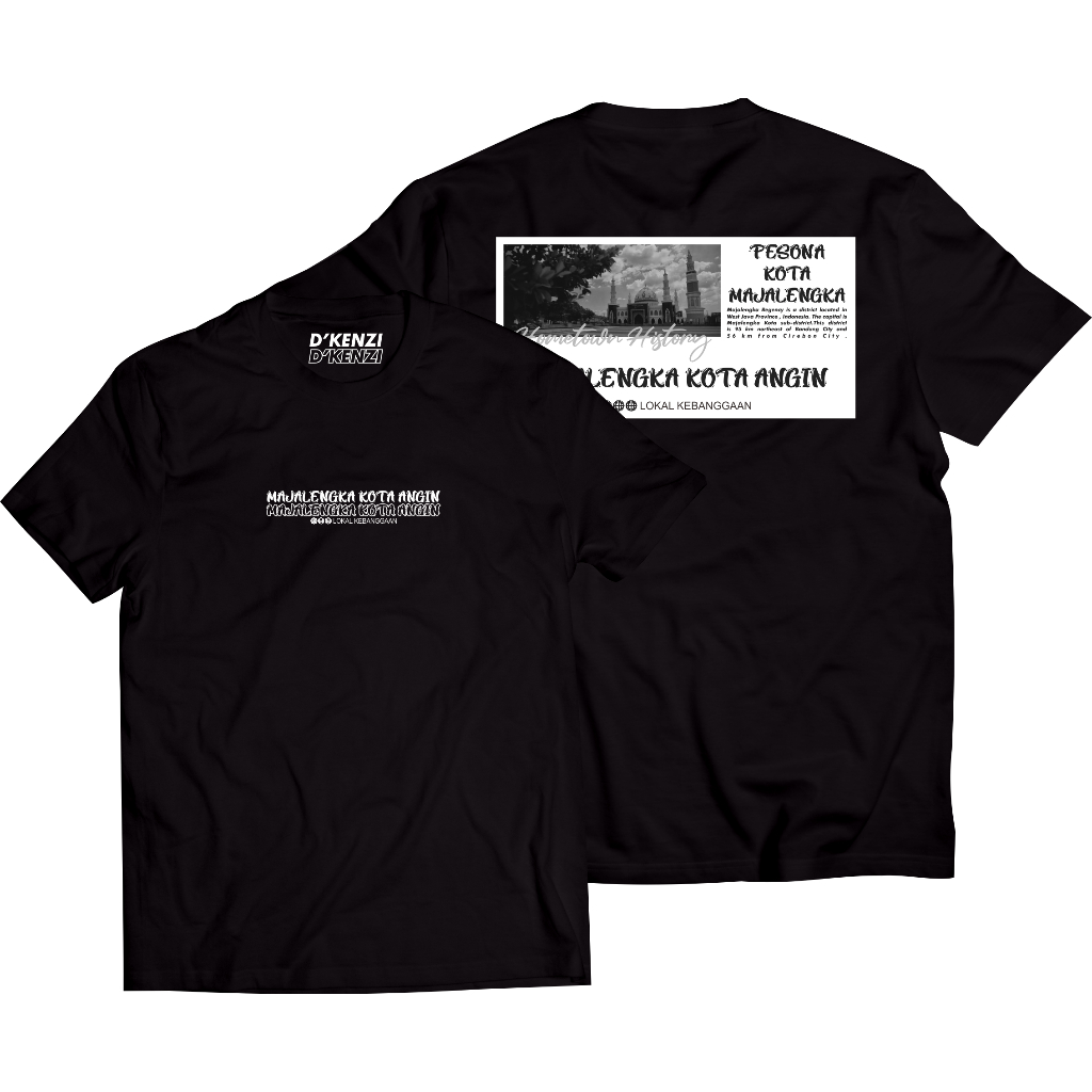 Kaos Majalengka Lokal Kebanggaan Tshirt Majalengka Kota Angin