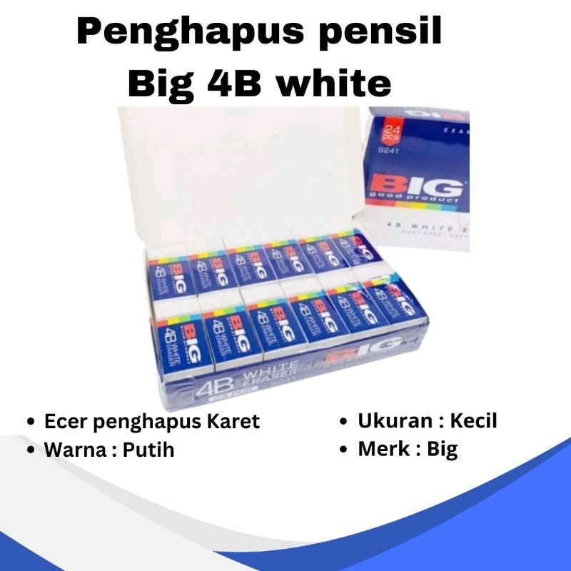 

Penghapus BIG/Penghapus Pensil 4B/Penghapus Kecil-pack