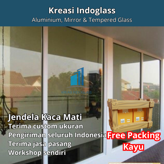 Jendela Kaca Mati Alumunium