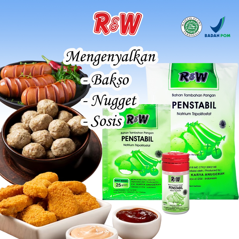 

Penstabil/Pengenyal Makan 25gr RAJAWALI RW R&W Pengenyal mie , bakso , pempek,dll