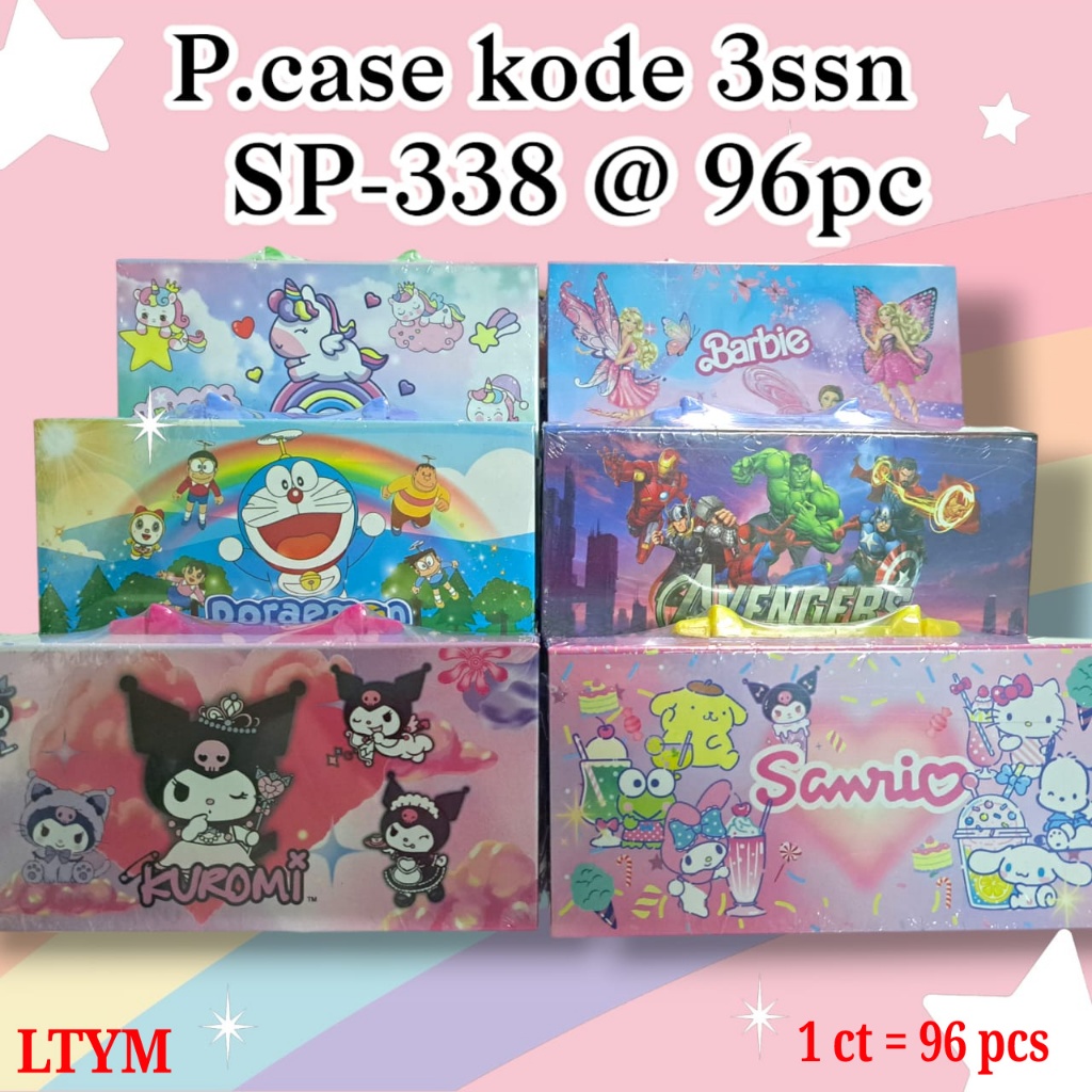 

1pcs Kotak Pensil Magnet Dus Tempat Pensil Dus Susun 3 Dilengkapi Kunci/password