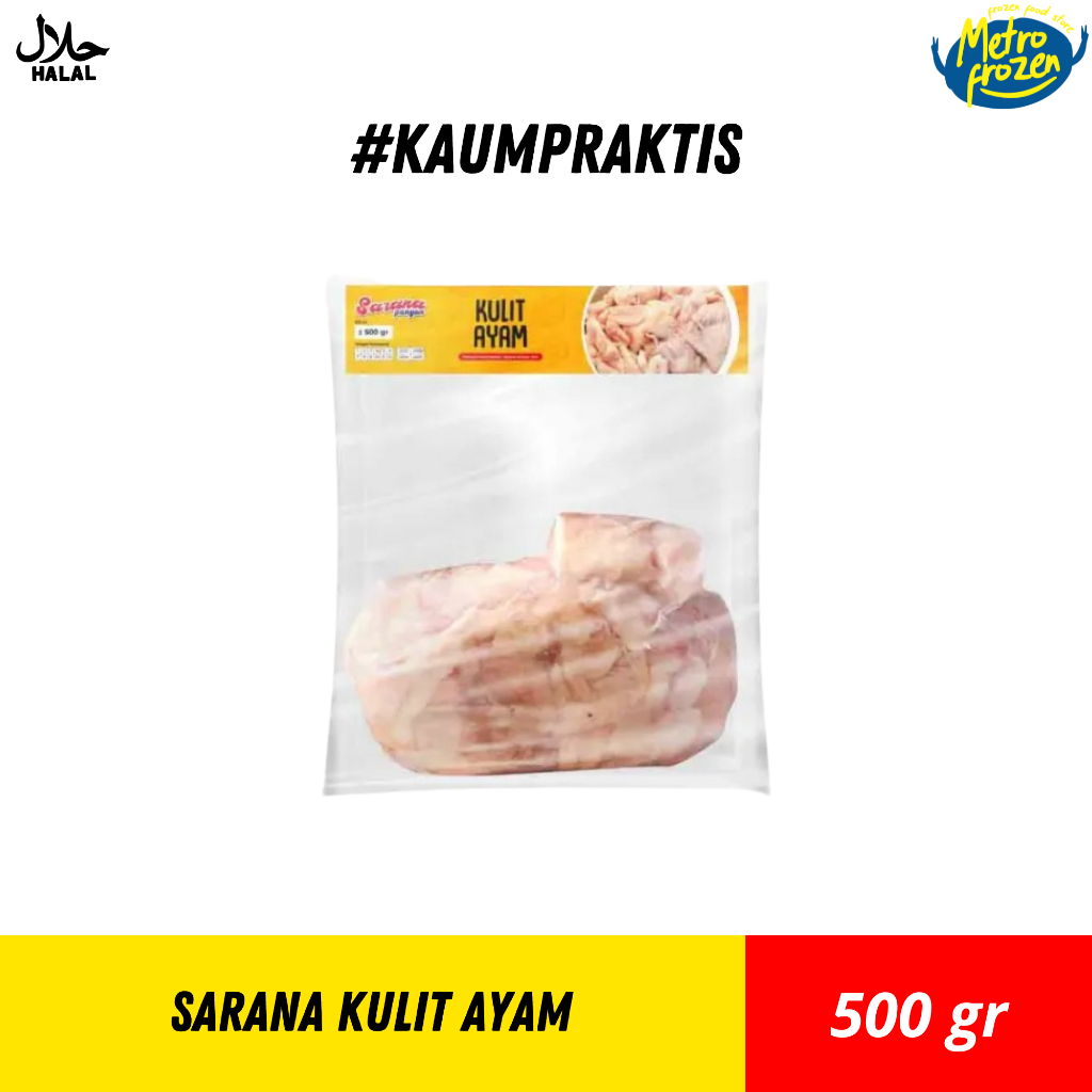 

Sarana Kulit Ayam 500gr //kulit ayam merk sarana// kulit ayam instan Banjarmasin