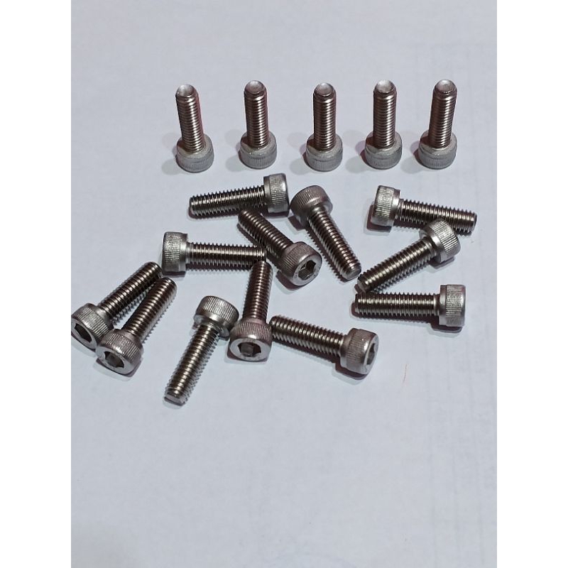 baut L m6 x 20  baut L 2 cm stainless stell baut kunci L m6 2cm stainless