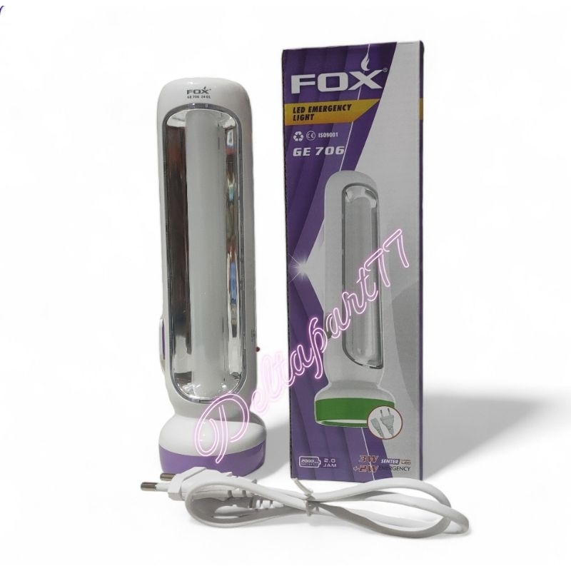 Senter+lampu darurat Fox GF-705/706