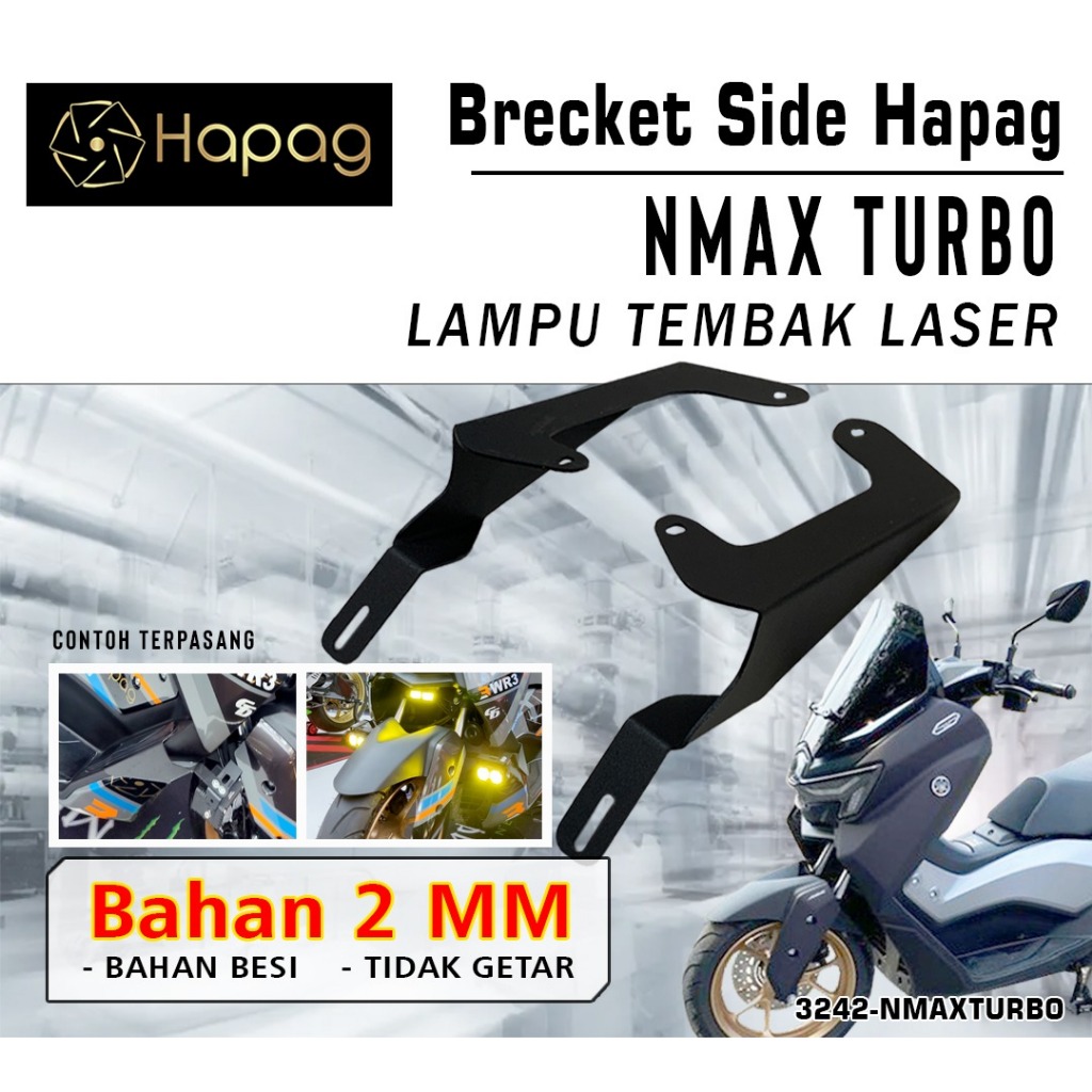 Bracket Mini Laser Motor Nmax Turbo New Merk HAPAG