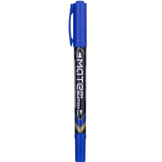

Deli Spidol permanen 2 tip 0.5mm/1.0mm Cepat kering tidak beracun warna biru EU10430