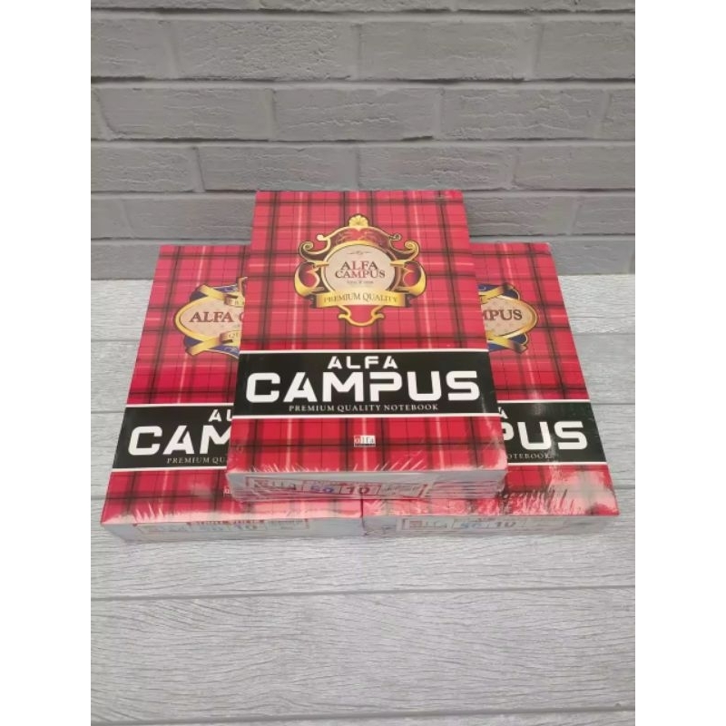 

buku tulis alfa campus isi 50 lembar / 1 pack 10 buku