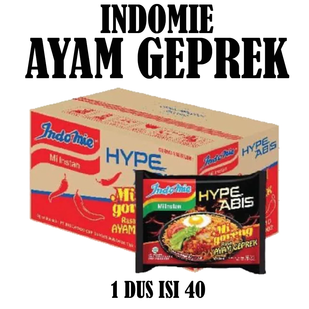 

INDOMIE AYAM GEPREK DUS ISI 40