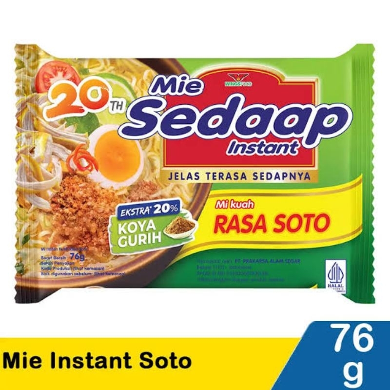 

MIE SEDAAP RASA SOTO, MIE SEDAAP KUAH SOTO