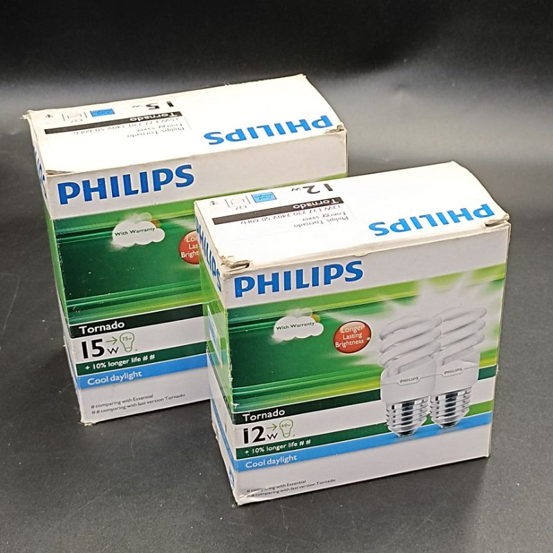 BOLAM PHILIPS TORNADO 12 WATT & 15 WATT ISI 2PCS