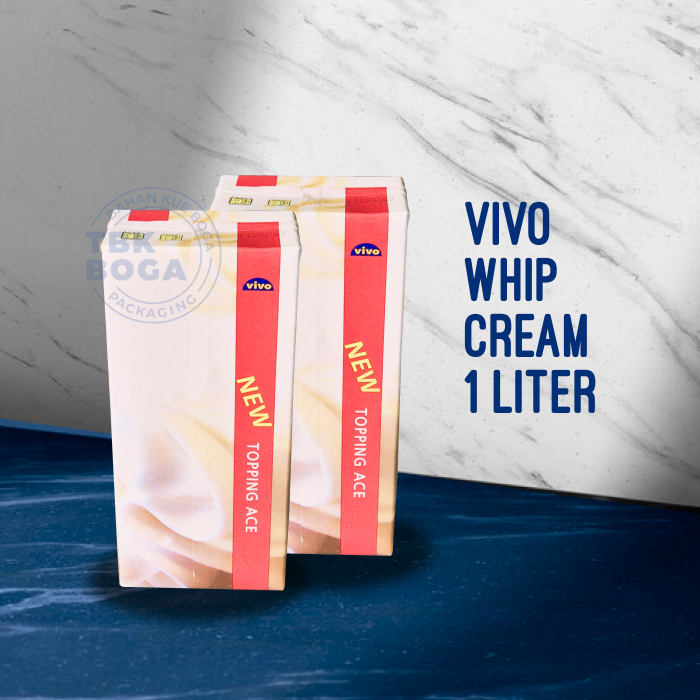 

Vivo Whipping Cream ( 1 liter ) Whip Krim Cair Non Dairy