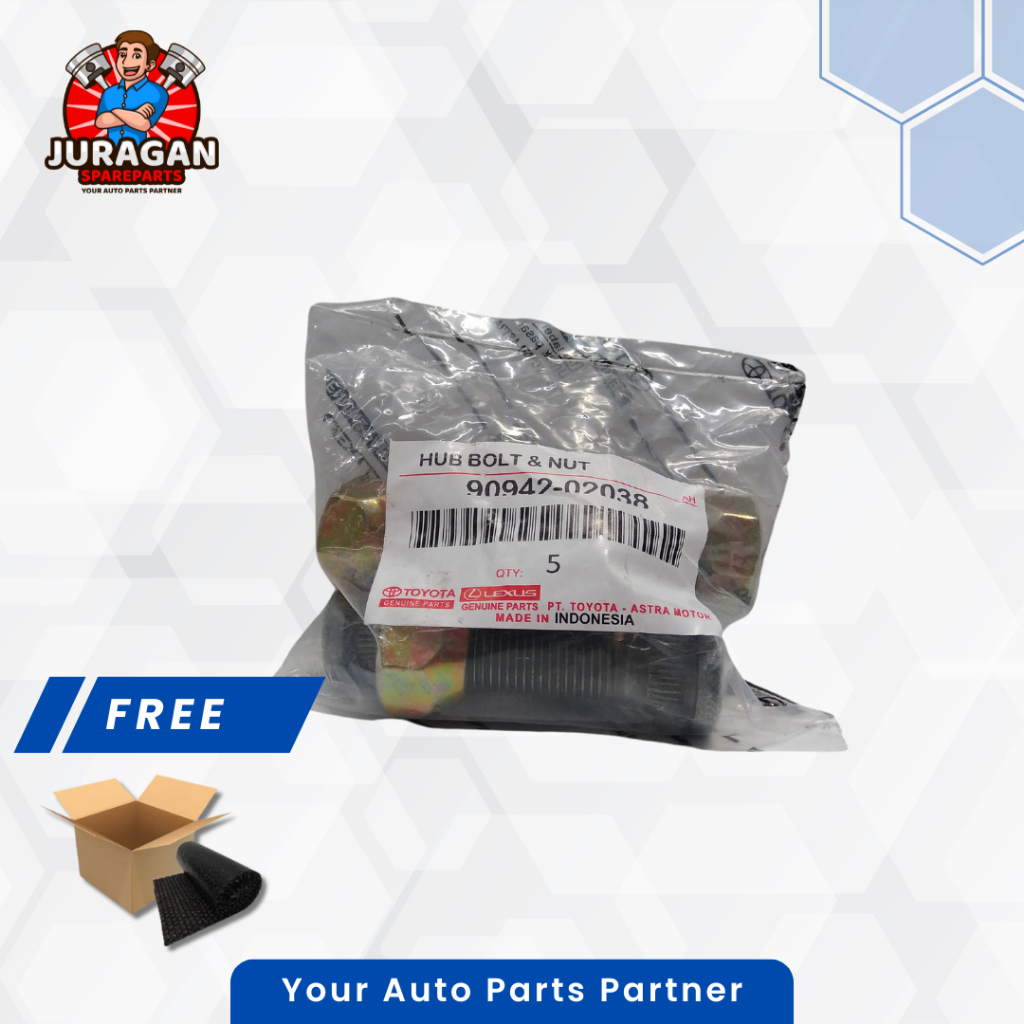 Baut Roda Toyota Kf-40/Kijang Super/Kijang 5K/Hardtop Hitam Panjang A5004L