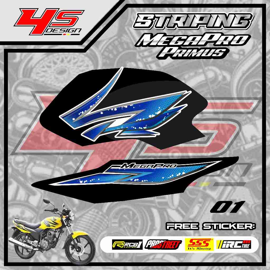 01 STICKER STRIPING MP PRIMUS VARIASI - STICKER STRIPING MP PRIMUS