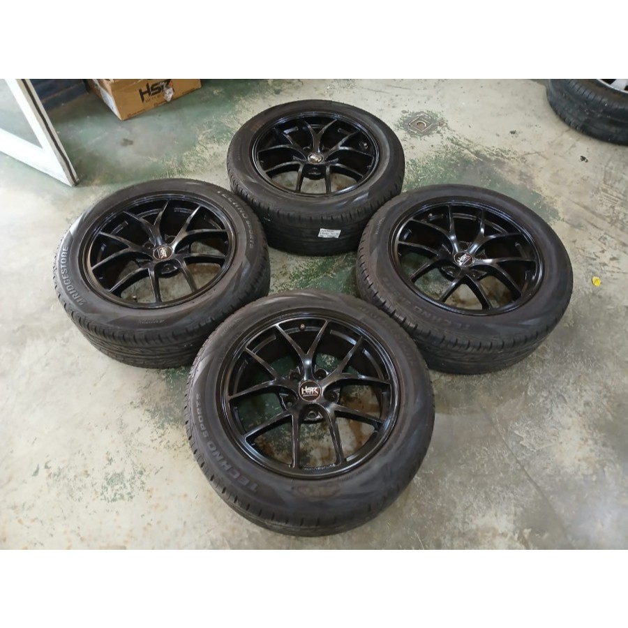 Velg Mobil Bekas BMW Ring 17 Lubang Baut 5 WURZBURG R17X7,5 5X120 ET 40 BAN 225 55 R17