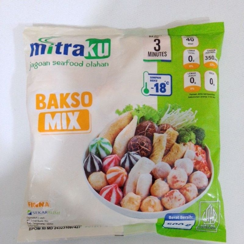 

mitraku bakso ikan mix 500gram