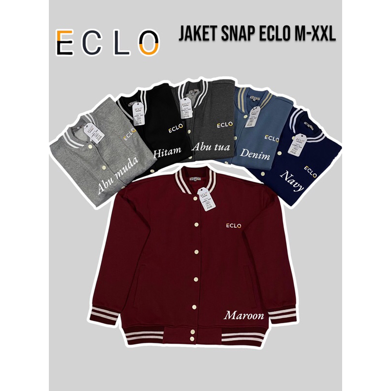 JAKET HOODIE ECLO ,JAKET ECLO SNAP, JAKET ECLO ZIPER