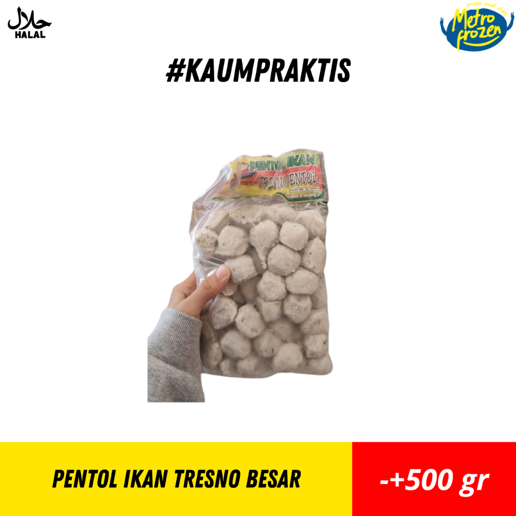 

Pentol Ikan Tresno Besar 500gr //pentol ikan besar //prntol ikan instan Banjarmasin