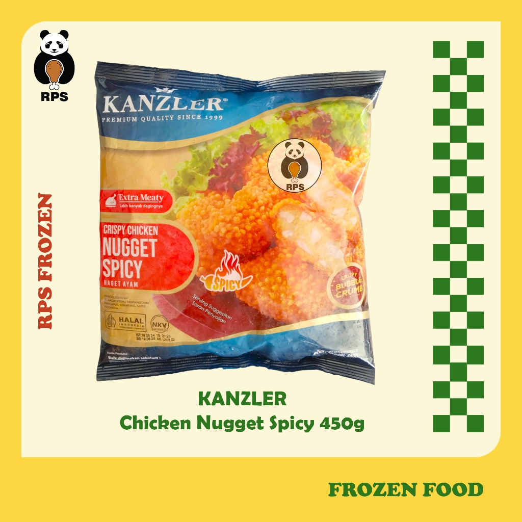 Kanzler spicy chicken naget 450gr, naget kanzler, naget pedas kanzler, naget kanzler, naget pedas ka