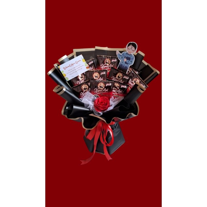 

Buket kopi hadiah wisuda