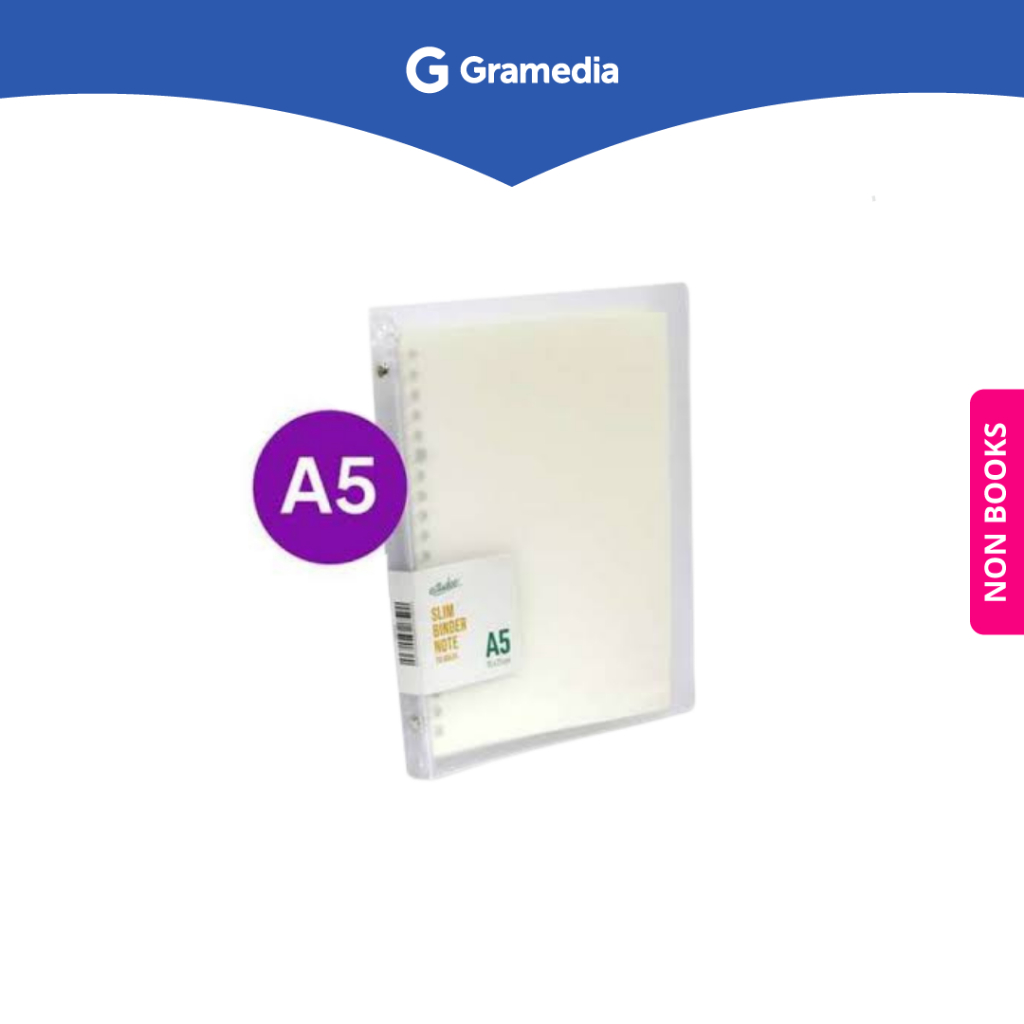 

Gramedia Depok - ESTUDEE BINDER NOTE SLIM A5 WHITE