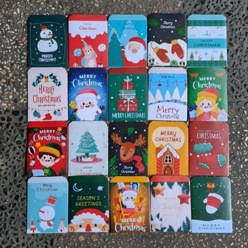 

Amplop Natal Merry Christmas Ukuran Medium / Amplop Angpau Hangbao Hari Raya Unik Lucu Viral