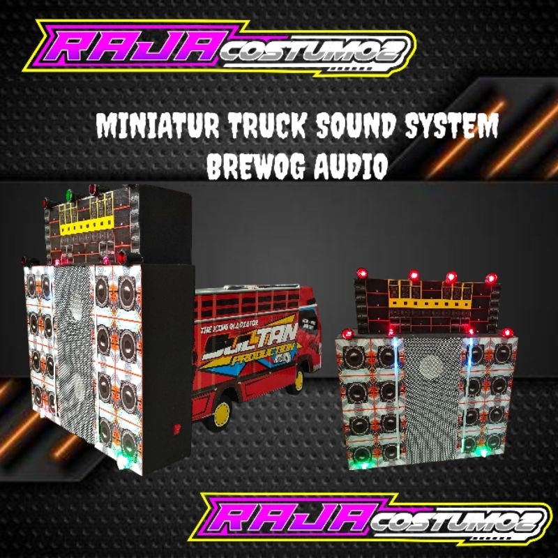 Miniatur truck sound sistem horeg/sound sistem horeg miniatur/sound sistem miniatur full audio sudah