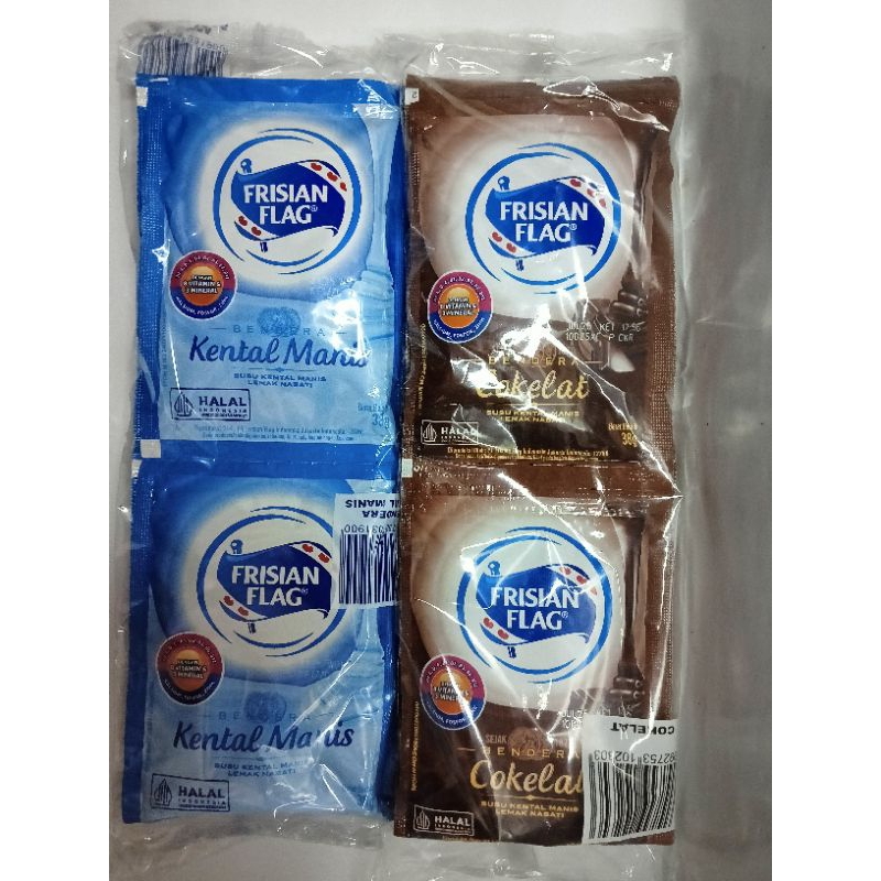 

Susu kental manis frisian flag coklat/putih 1 pack 6 pcs