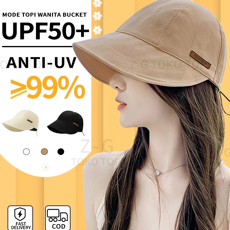 MURAH topi wanita korean style topi bucket wanita topi pantai wanita berhijab topi olahraga wanita l