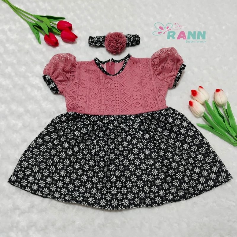DRESS BATIK BAYI DAN ANAK / DRESS ANAK PEREMPUAN / DRESS BROKAT ANAK