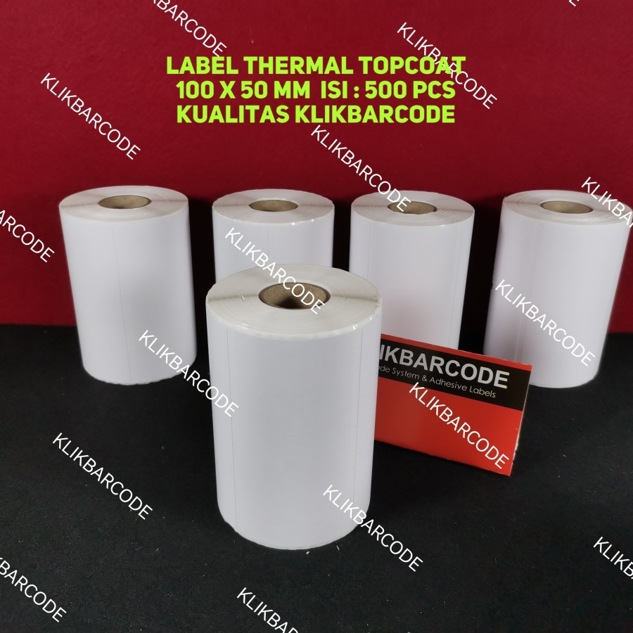 

PROMO LABEL THERMAL 100 X 50 (1 LINE) KERTAS STIKER BARCODE 100X50 MM 500PCS