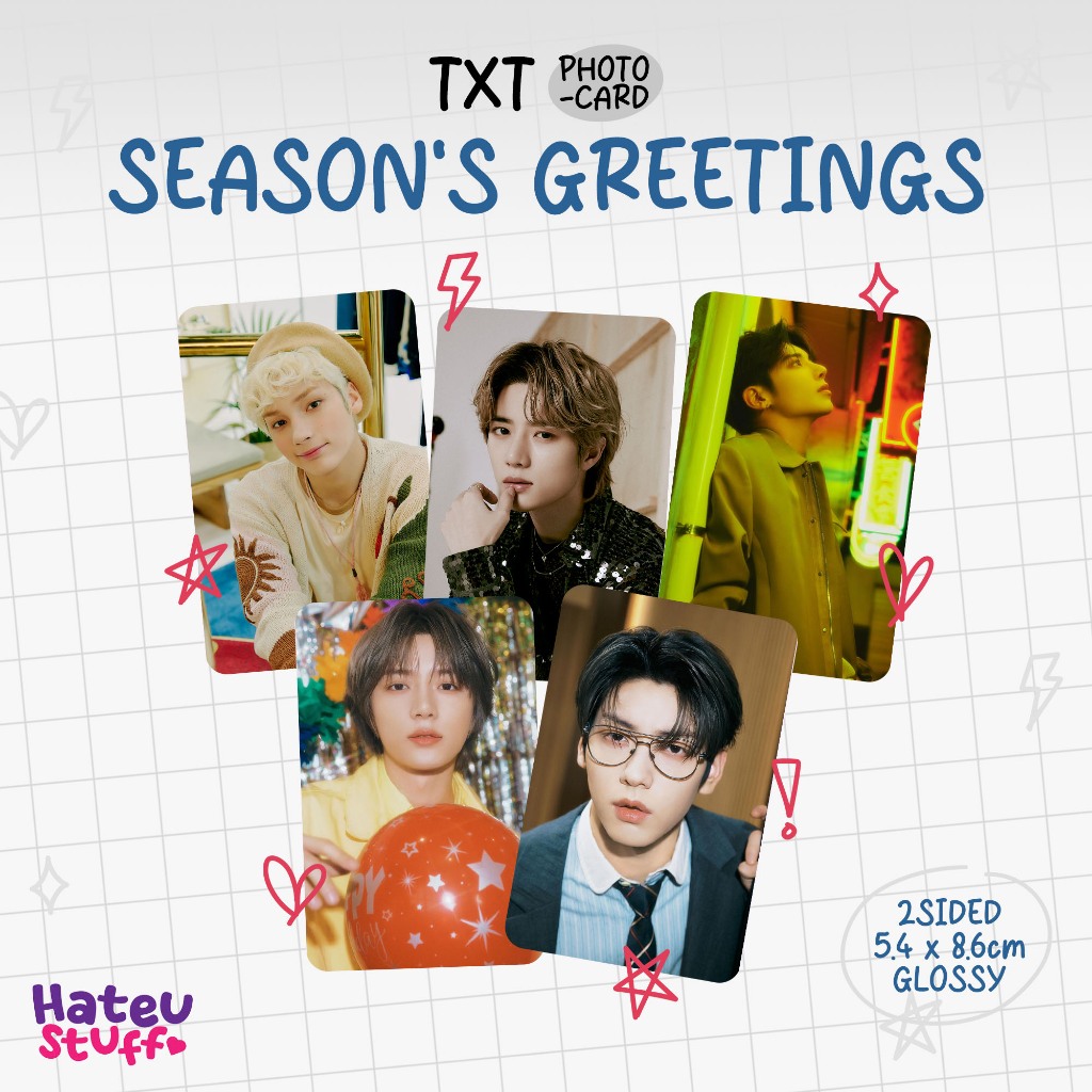 TXT Unofficial Photocard Season's Greetings 2025 2024 2023 2022