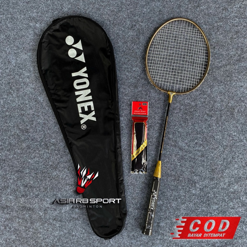 Raket Badminton Bulutangkis Carbonex 9 Tour Pemula Anak Fullset Siap Pakai