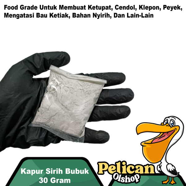 

Kapur Sirih Bubuk Powder 30 Gram Gamping Food Grade Bahan Nyirih