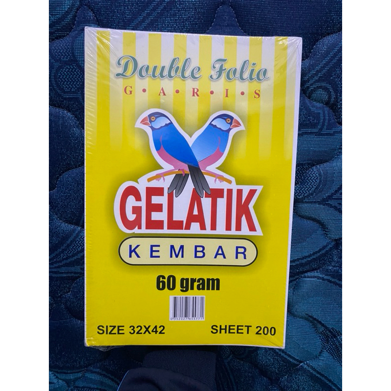 

Kertas Folio Gelatik bergaris Obral Cuci Gudang