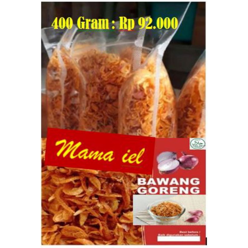 

BAWANG GORENG ASLI BREBES TANPA TEPUNG 400 GRAM