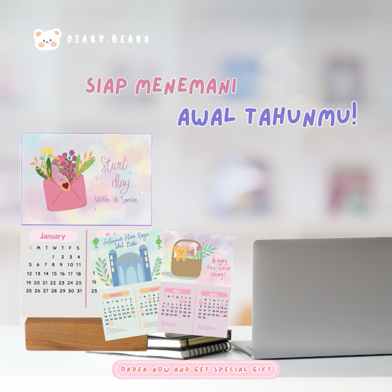 

kalender 2025 model duduk | ukuran A5 | buat kerja, anak, mahasiswa